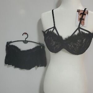 Black Lace Bra Intimates Sleepwear